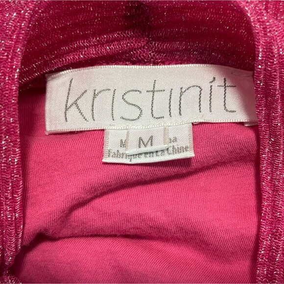 Kristinit Women's Fuchsia Blouse Sz M - Picture 7 of 9